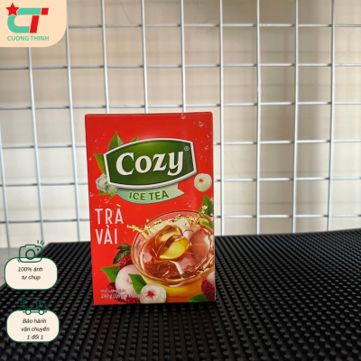 Trà Cozy hoà tan hương Vải hộp 16 gói