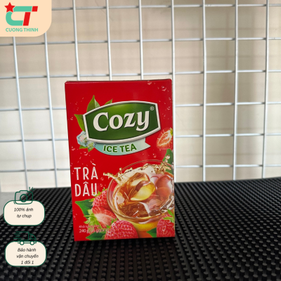 Trà Cozy hoà tan Dâu hộp 16 gói