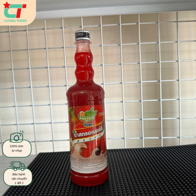 Siro Dingfong vị Dâu chai 760ml