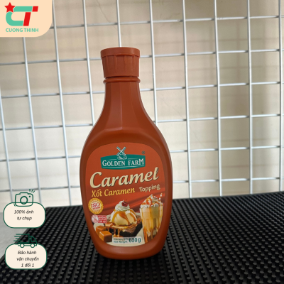 Sốt Golden Farm vị caramel chai 650gr