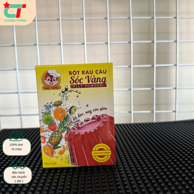 Bột rau câu Sóc Vàng  hộp 10 gói