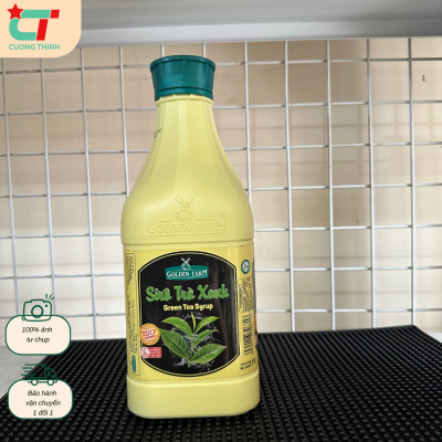 Siro Golden Farm vị Trà Xanh Chai 2L