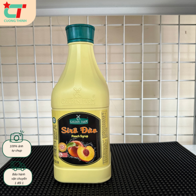 Siro Golden Farm vị Đào Chai 2L