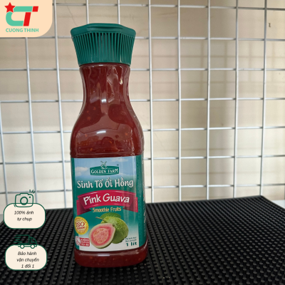 Sinh Tố Golden Farm vị Ổi Hồng Chai 1L