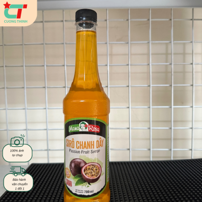 Siro Mamarosa Vị Chanh Dây Chai 700ml