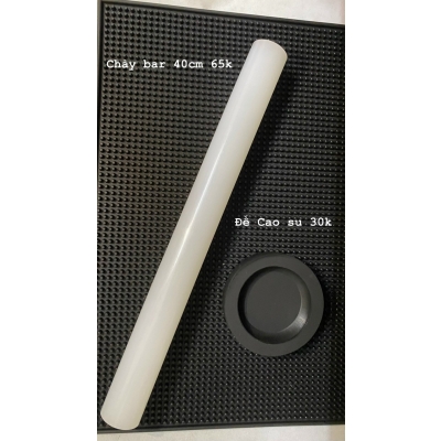 Chày bar dầm pha chế inox 20cm đầu nhựa cao cấp 