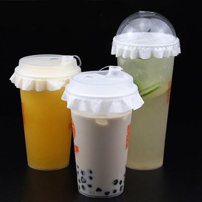 Set 500 tờ Giấy chống tràn đường kính 14cm bọc ly trà sữa, cà phê...