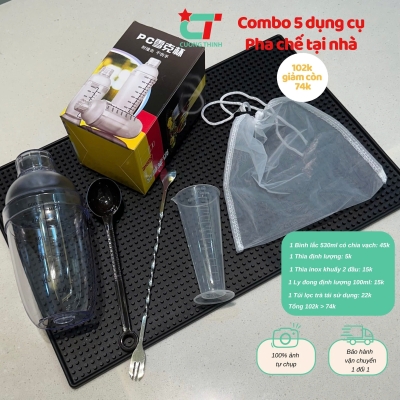 Combo 5 dụng cụ Pha chế tại nhà giá siêu rẻ