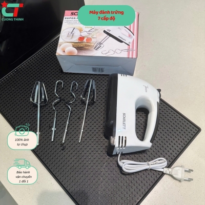 Máy Đánh Trứng Cầm Tay 7 Tốc Độ Công Suất 180W