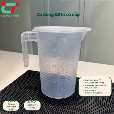 Ca đong định lượng dung tích 3.5 lít  có  nắp