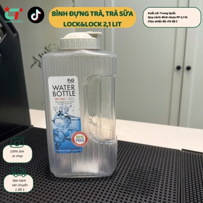 Bình Đựng Nước/cốt trà, cốt cà phê nhựa Lock & Lock Pet an toàn dung tích 2.1 lít